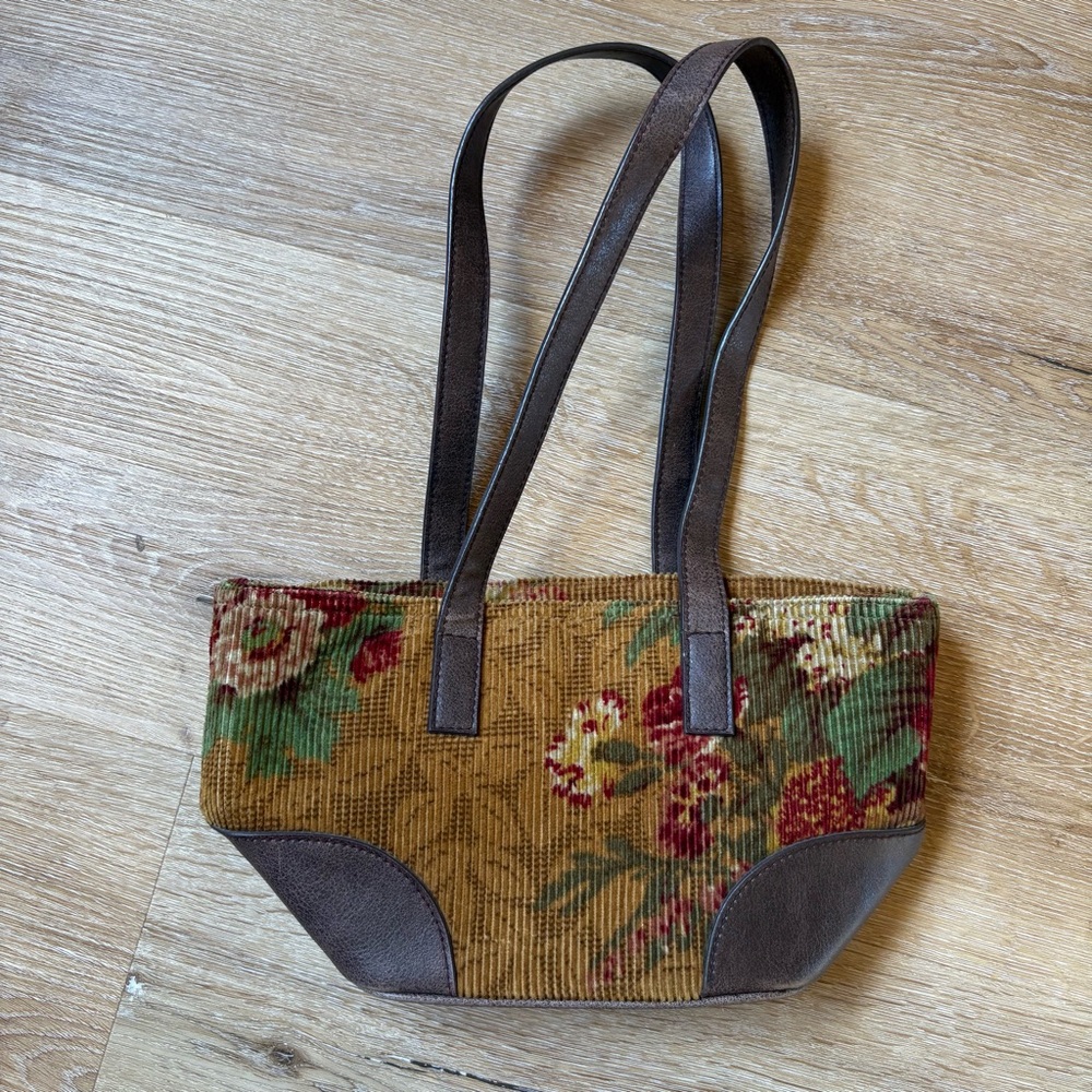 Vintage Liz Claiborne Floral Tapestry Bag